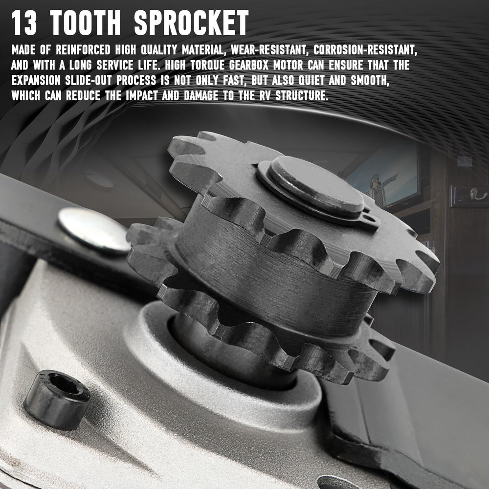 FOMIUZY 13-tooth sprocket ensuring reliable gear engagement