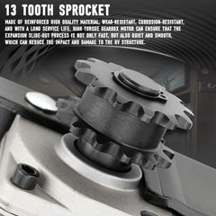 FOMIUZY 13-tooth sprocket ensuring reliable gear engagement