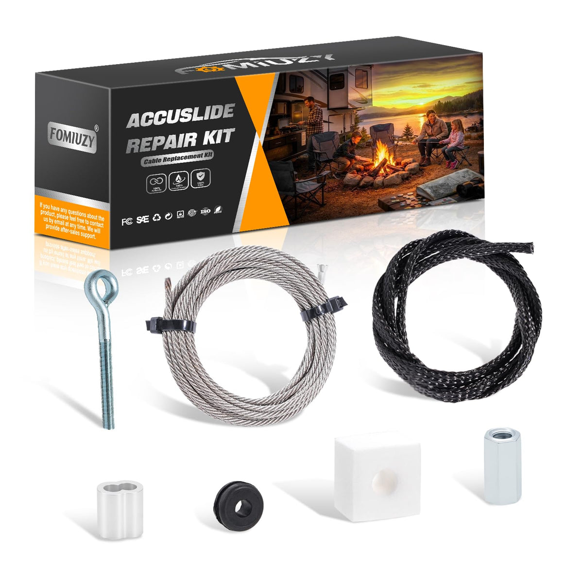 FOMIUZY 22305 accuslide cable kit for direct RV slide replacement and reliable operation.