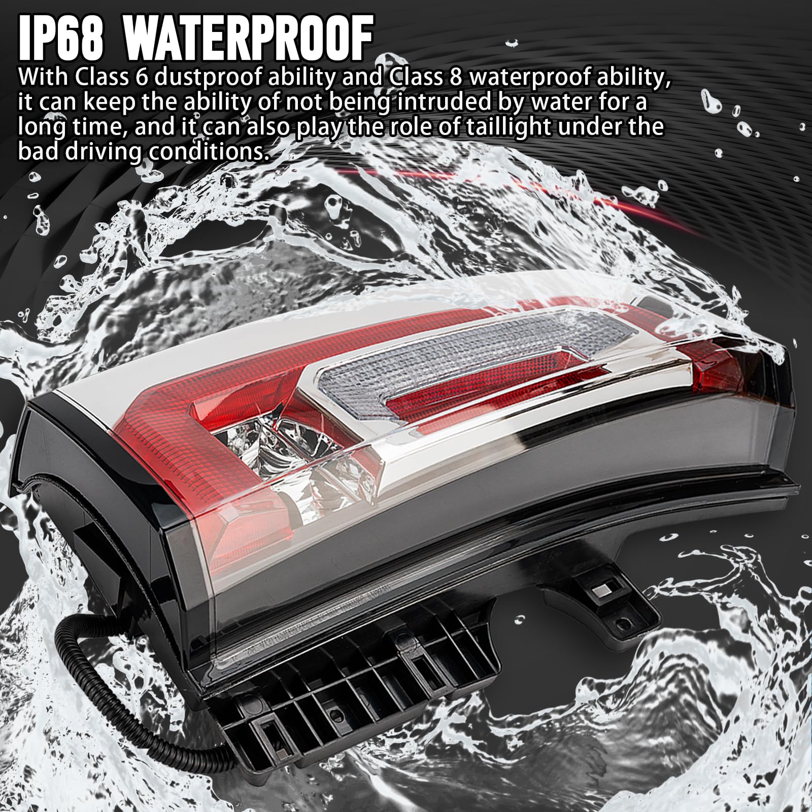 FOMIUZY brake and turn signal taillight enhances signaling in all weather