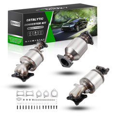 FOMIUZY catalytic converter kit front view mirrors durable stainless steel construction