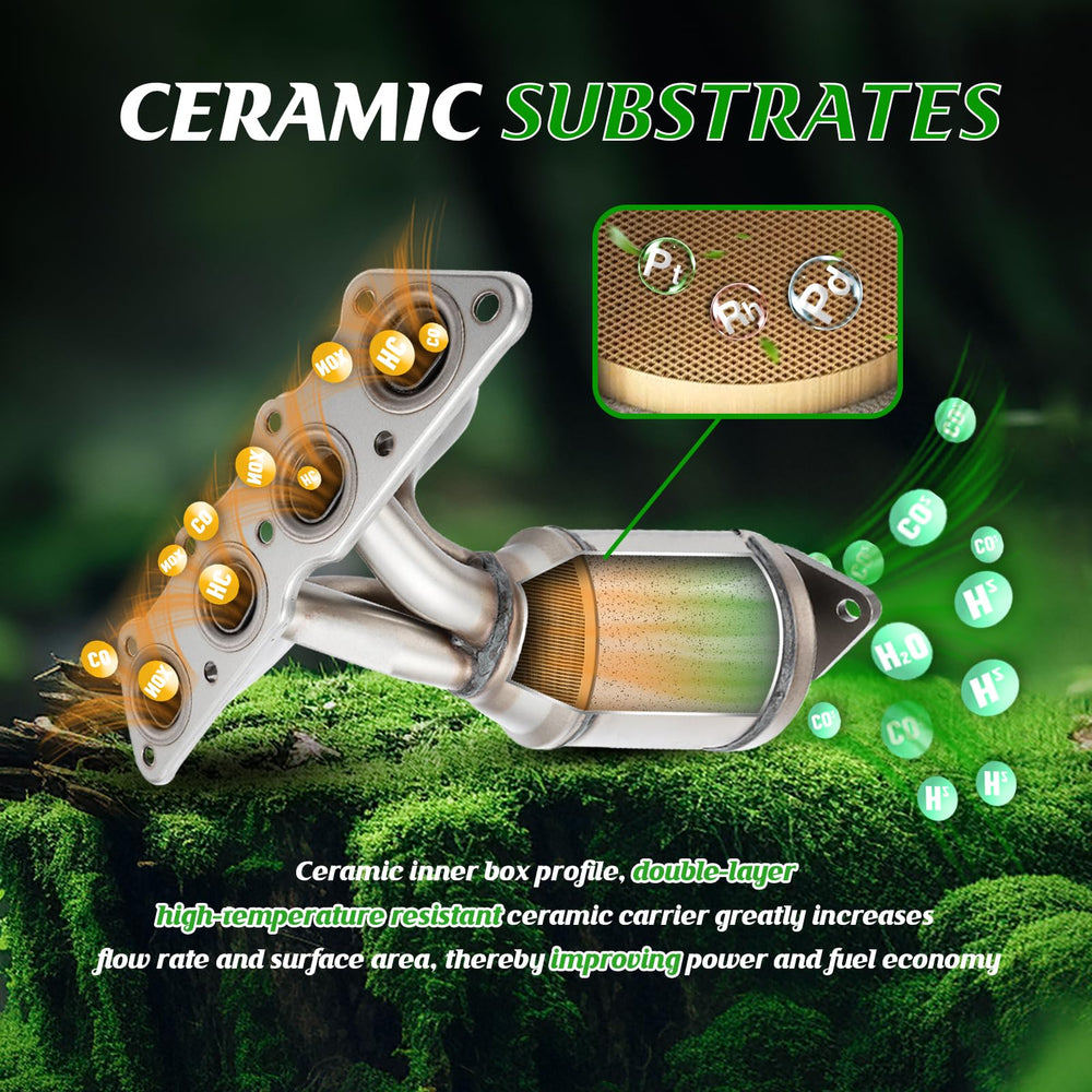 FOMIUZY catalytic converter kit on Kia Soul 1.6L with durable stainless steel body