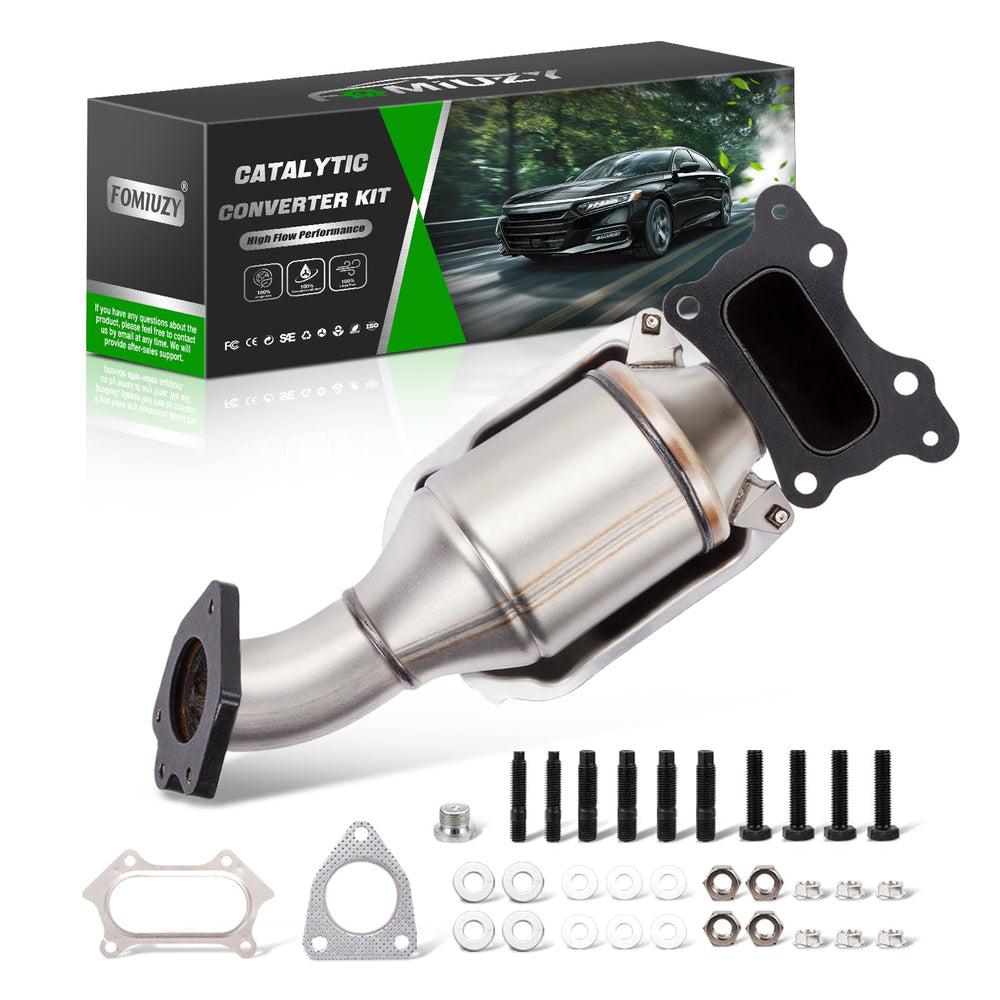 FOMIUZY high-flow catalytic converter for Honda Accord 2013-2017 improves exhaust flow.