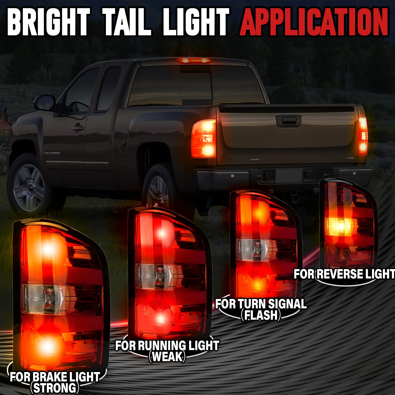 FOMIUZY tail-light-assembly OEM-match ensures secure Silverado/Sierra fit.