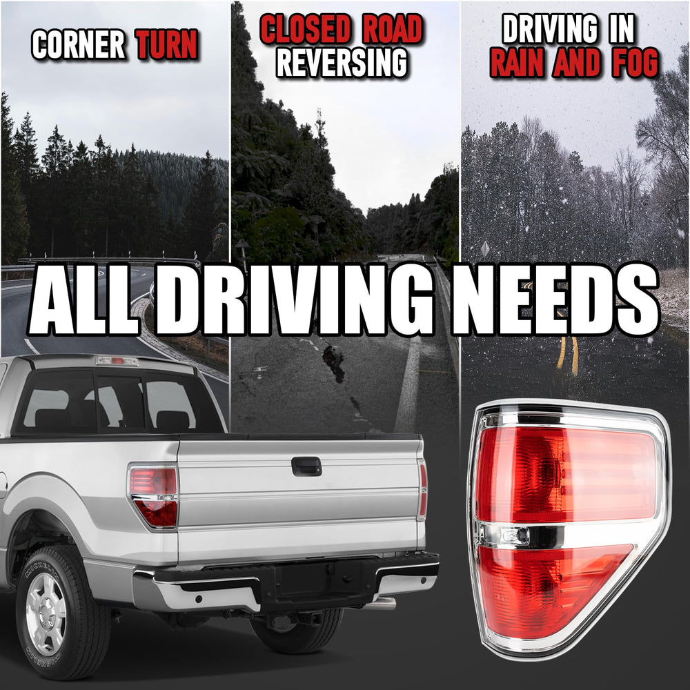 FOMIUZY tail light with bulbs included left Ford F-150 ready to install