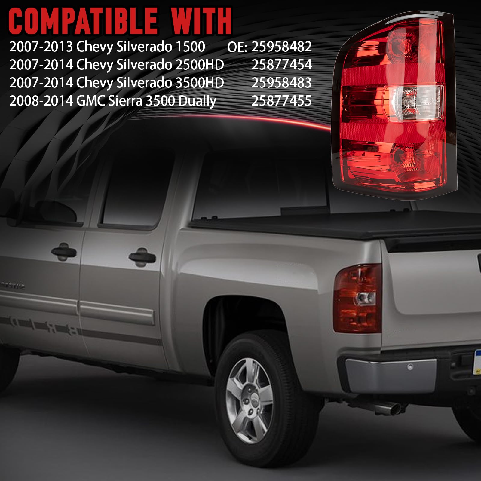 FOMIUZY taillight is waterproof and durable for long life.