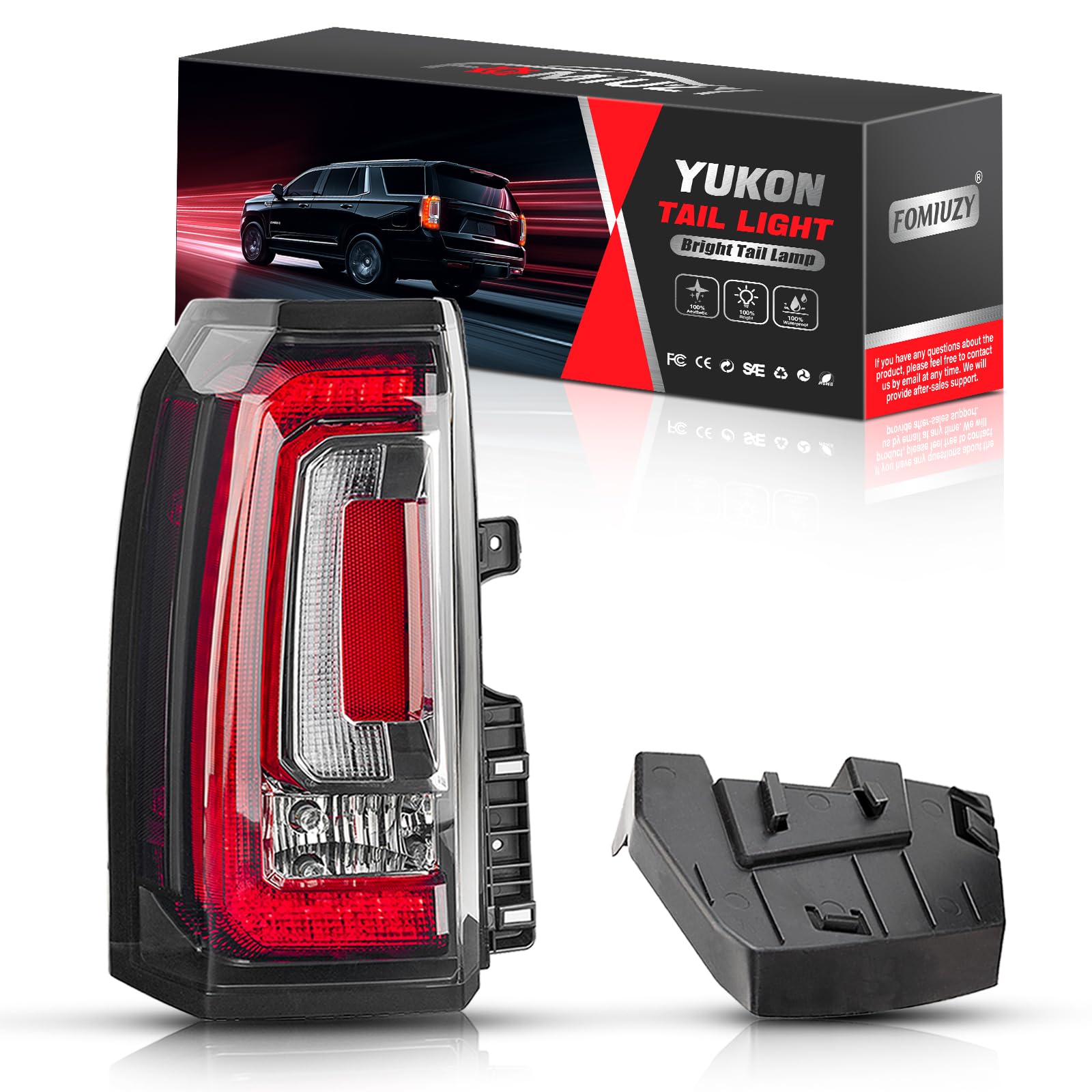 FOMIUZY tail light left driver for GMC Yukon improves night visibility and signaling