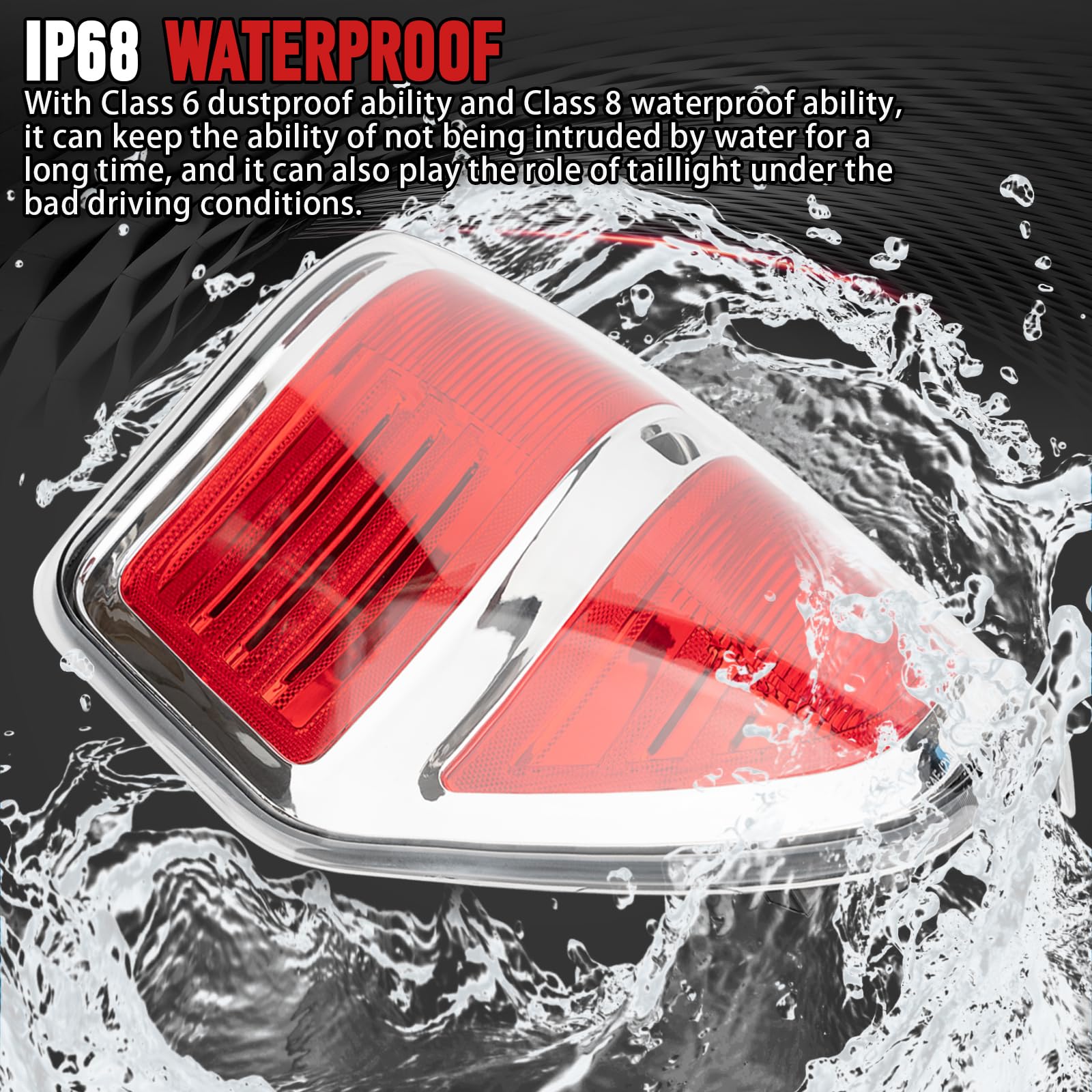 FOMIUZY tail light lens cover for Ford F-150 highlights presence