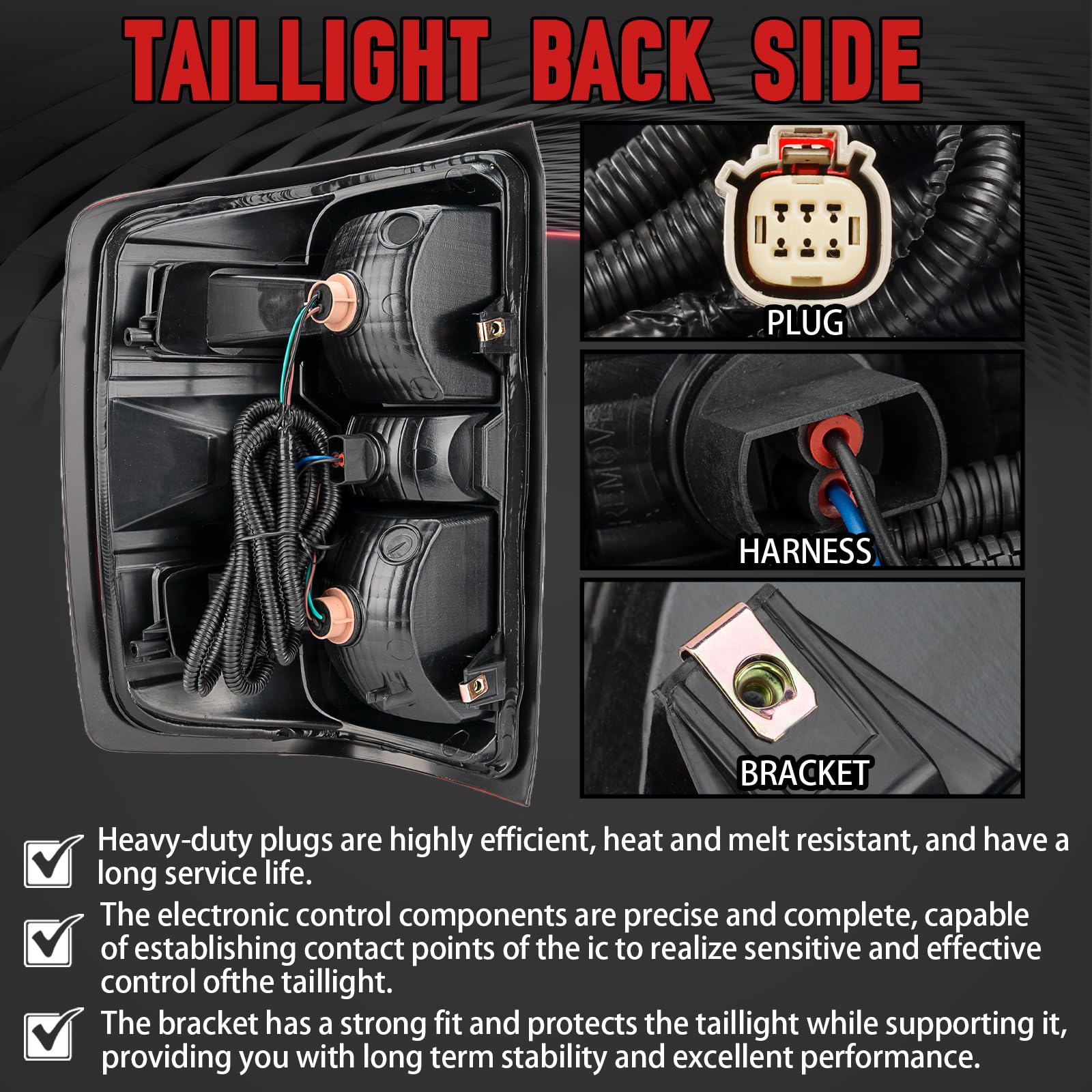 FOMIUZY rear right taillight for GMC Sierra 3500HD increases nighttime visibility