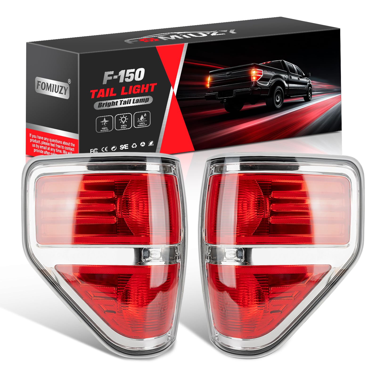 FOMIUZY tail light assembly for left driver side improves rear visibility