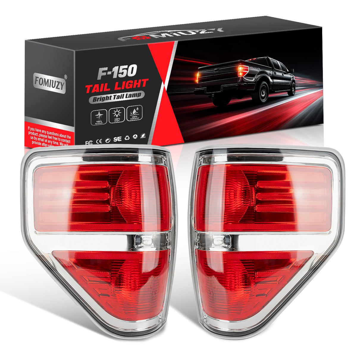 FOMIUZY tail light assembly for left driver side improves rear visibility