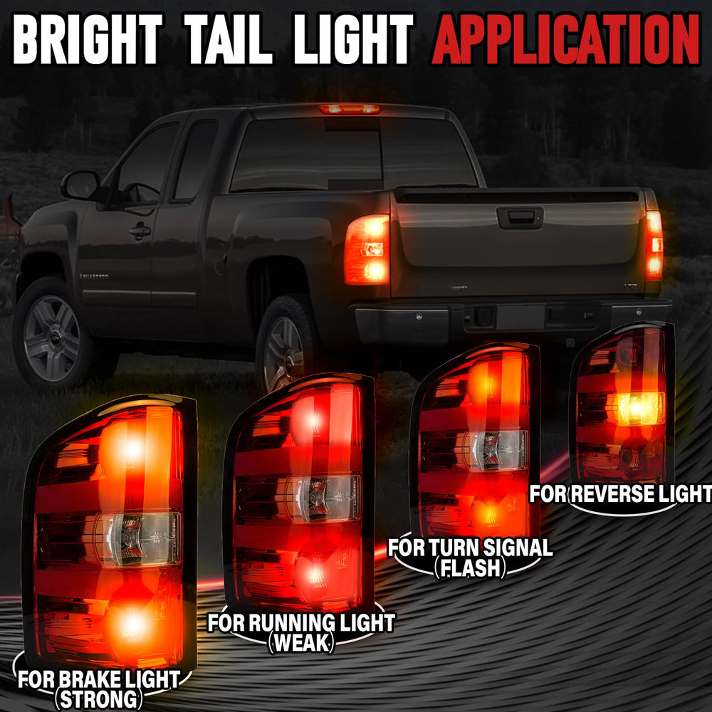 FOMIUZY taillight assembly for GMC Sierra 3500 Dually OEM-like fit