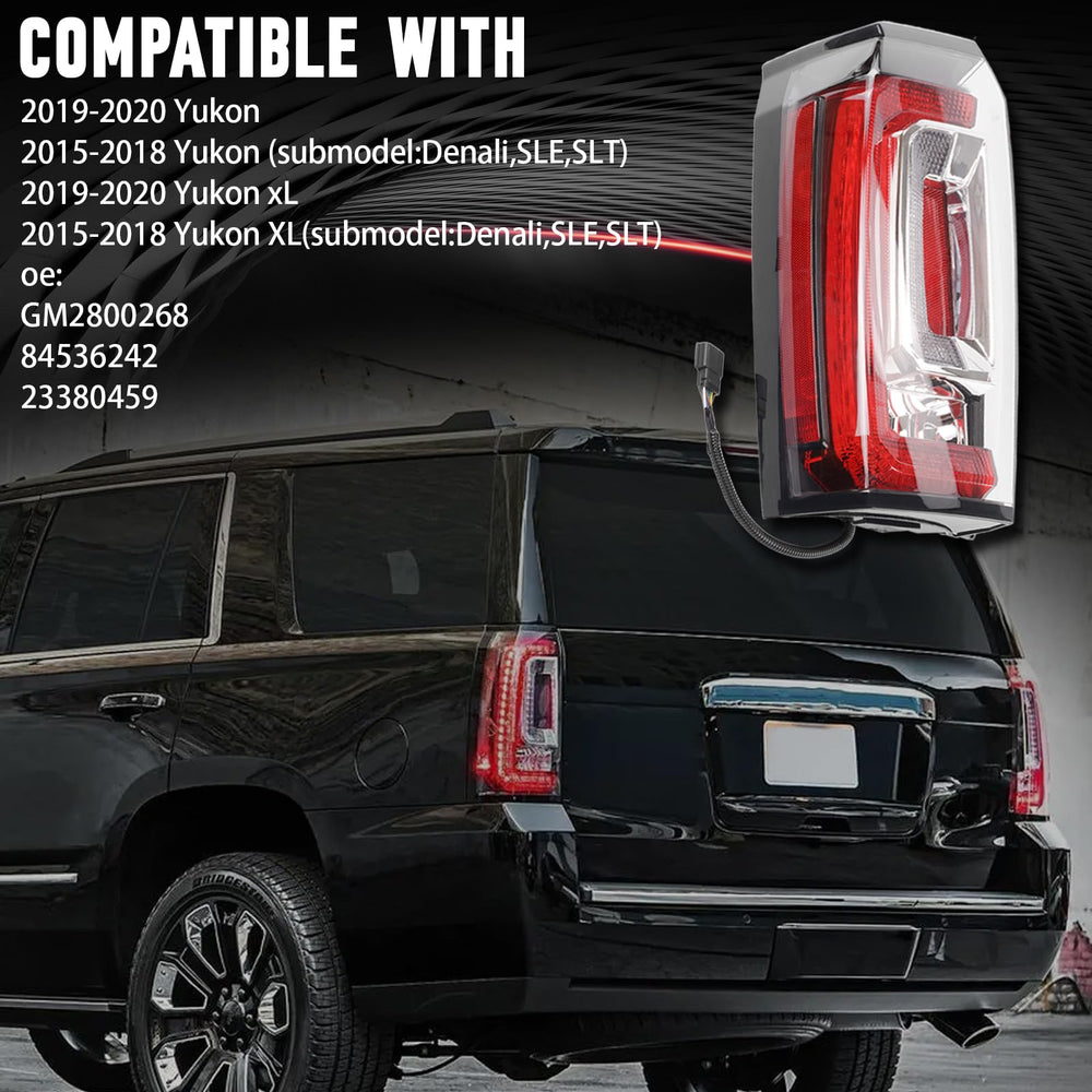 FOMIUZY Yukon XL taillight replacement emphasizes durable exterior fit