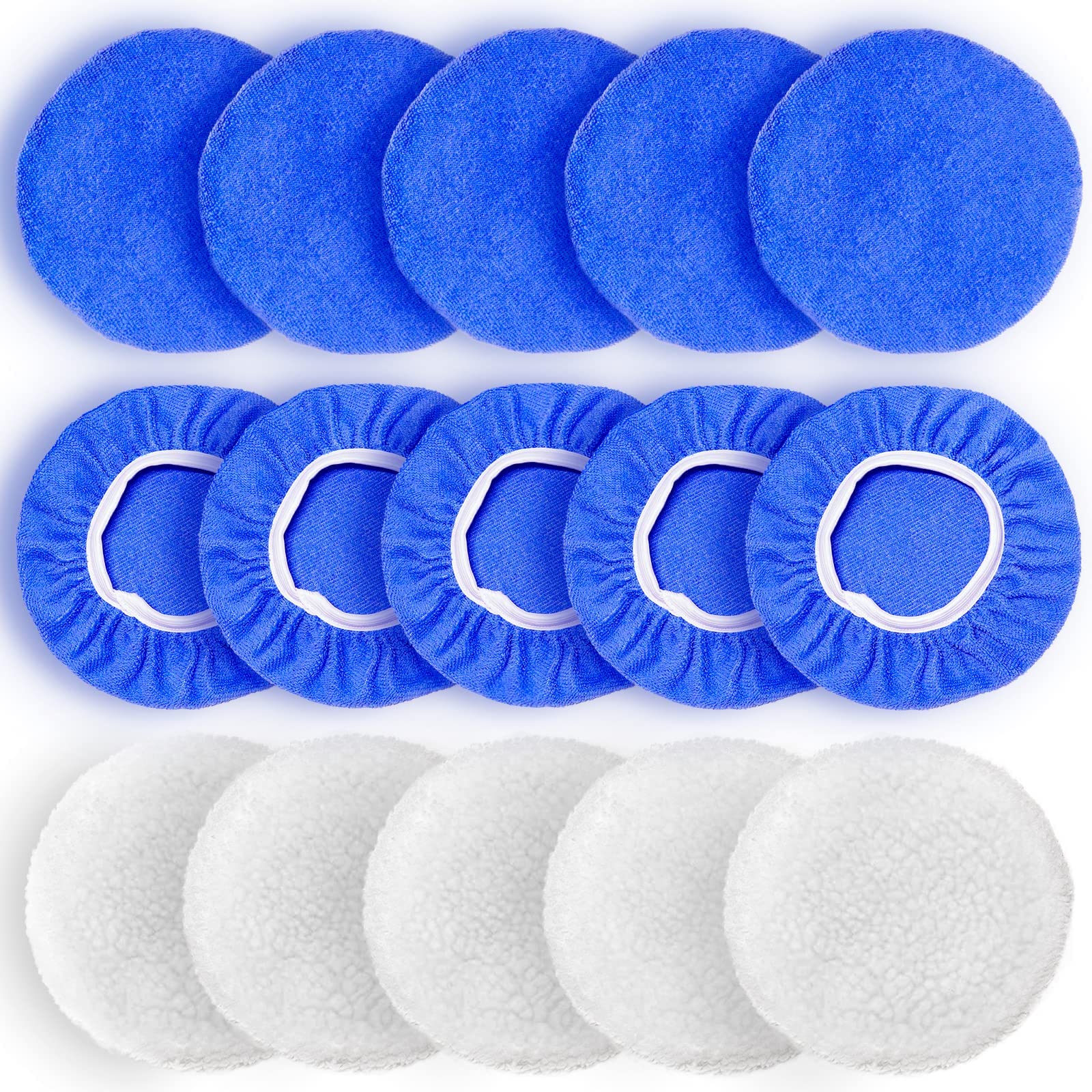 FONAROLL blue microfiber pad ready for waxing and dust pickup.