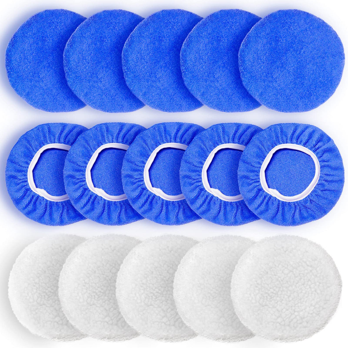 FONAROLL blue microfiber pad ready for waxing and dust pickup.