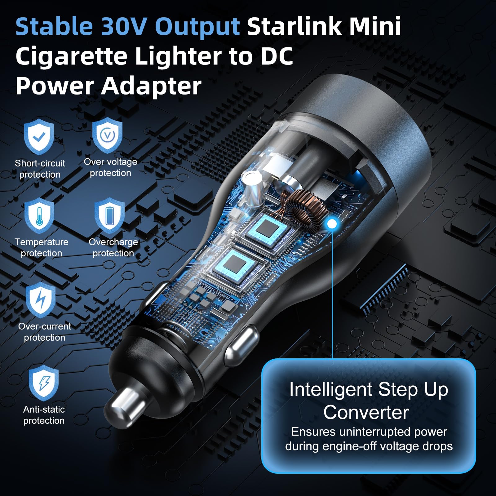 Fonken Starlink Mini Adapter temperature-control prevents overheating during extended use.