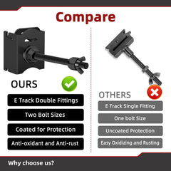 Foozet E Track Spare Tire Holder Installation Hardware included for easy setup