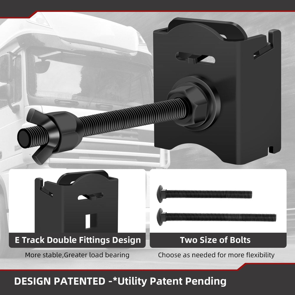 Foozet E Track Spare Tire Mount on Trailer Back secures the wheel during transit
