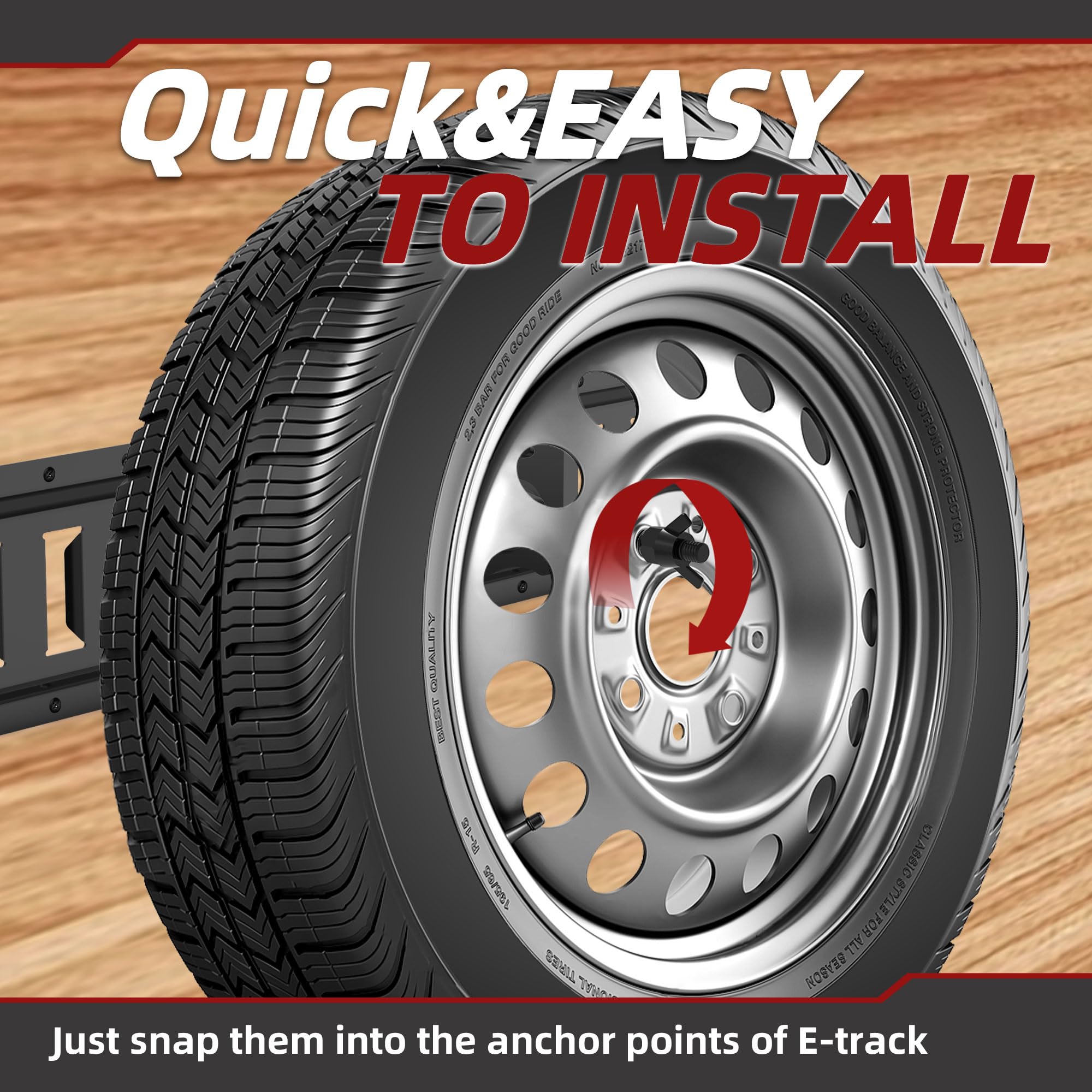 Foozet Garage Organization with E Track Accessory keeps spaces tidier