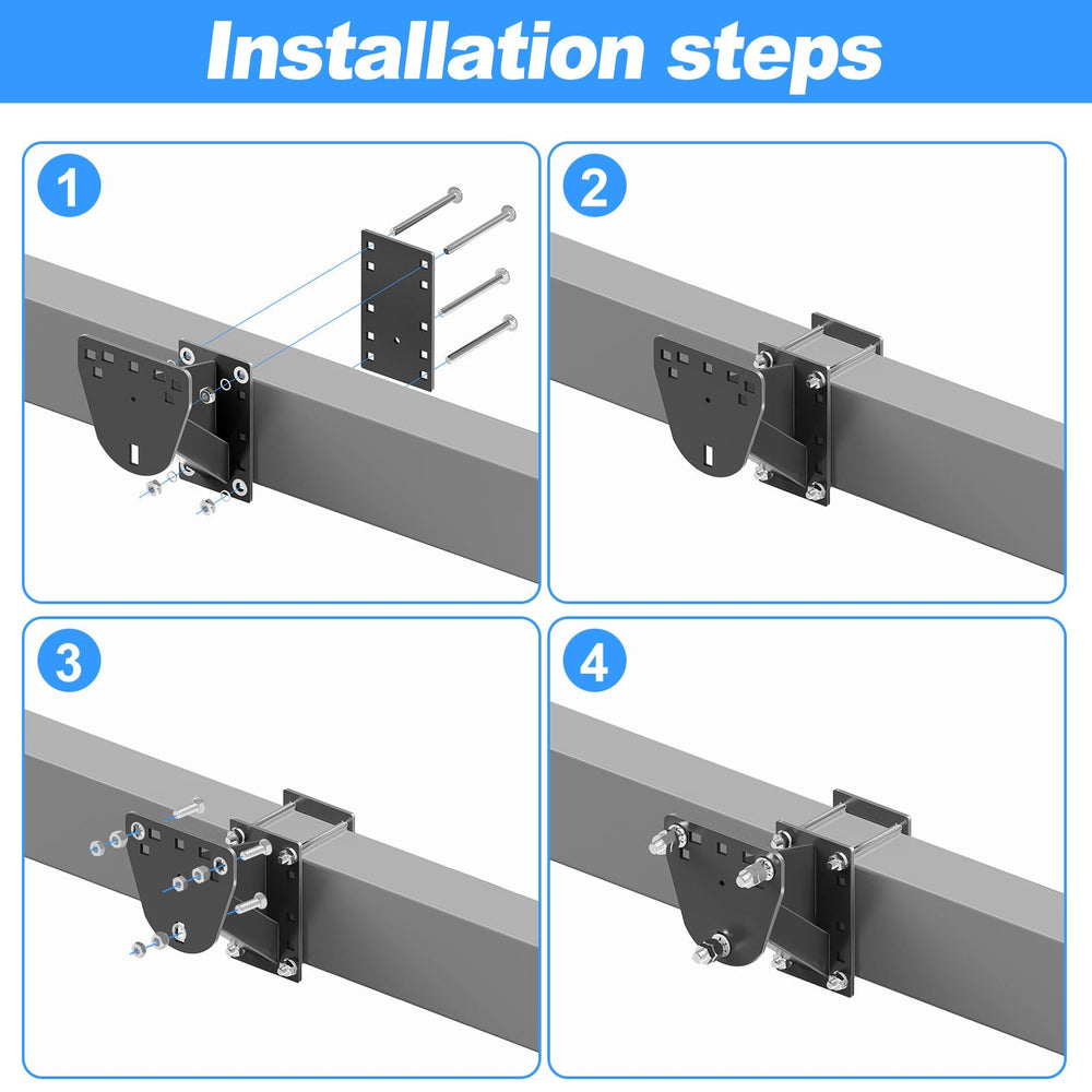 Foozet spare tire mounting kit includes simple wrench for quick installation.