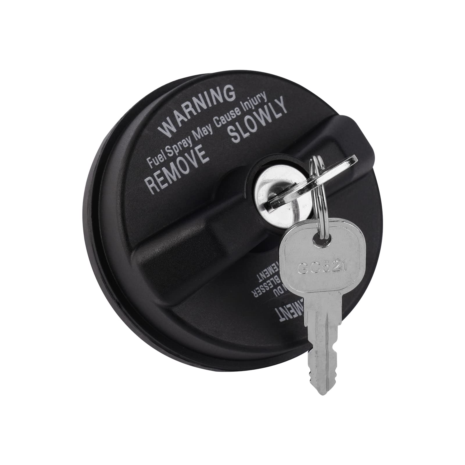 Forccord fuel locking gas cap closeup with secure seal and rugged build.