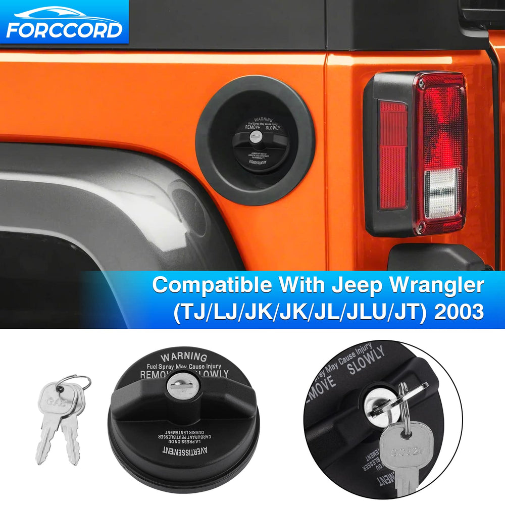 Forccord fuel locking gas cap installation demo showing quick replacement.
