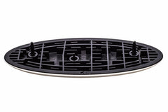 Close-up of the blue Ford oval emblem with premium OEM finish.