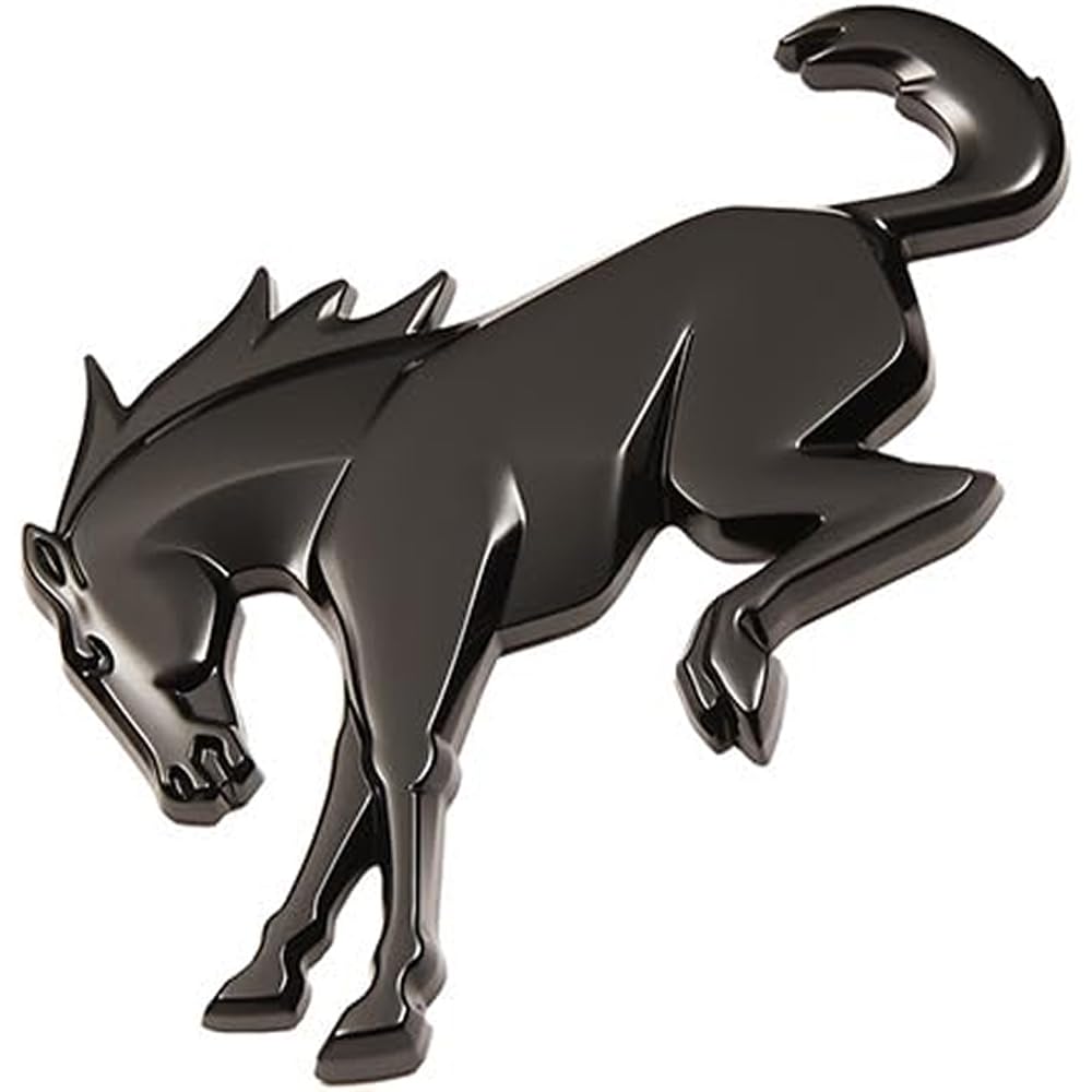 Ford Bronco emblem gloss black rear view for bold exterior upgrade.
