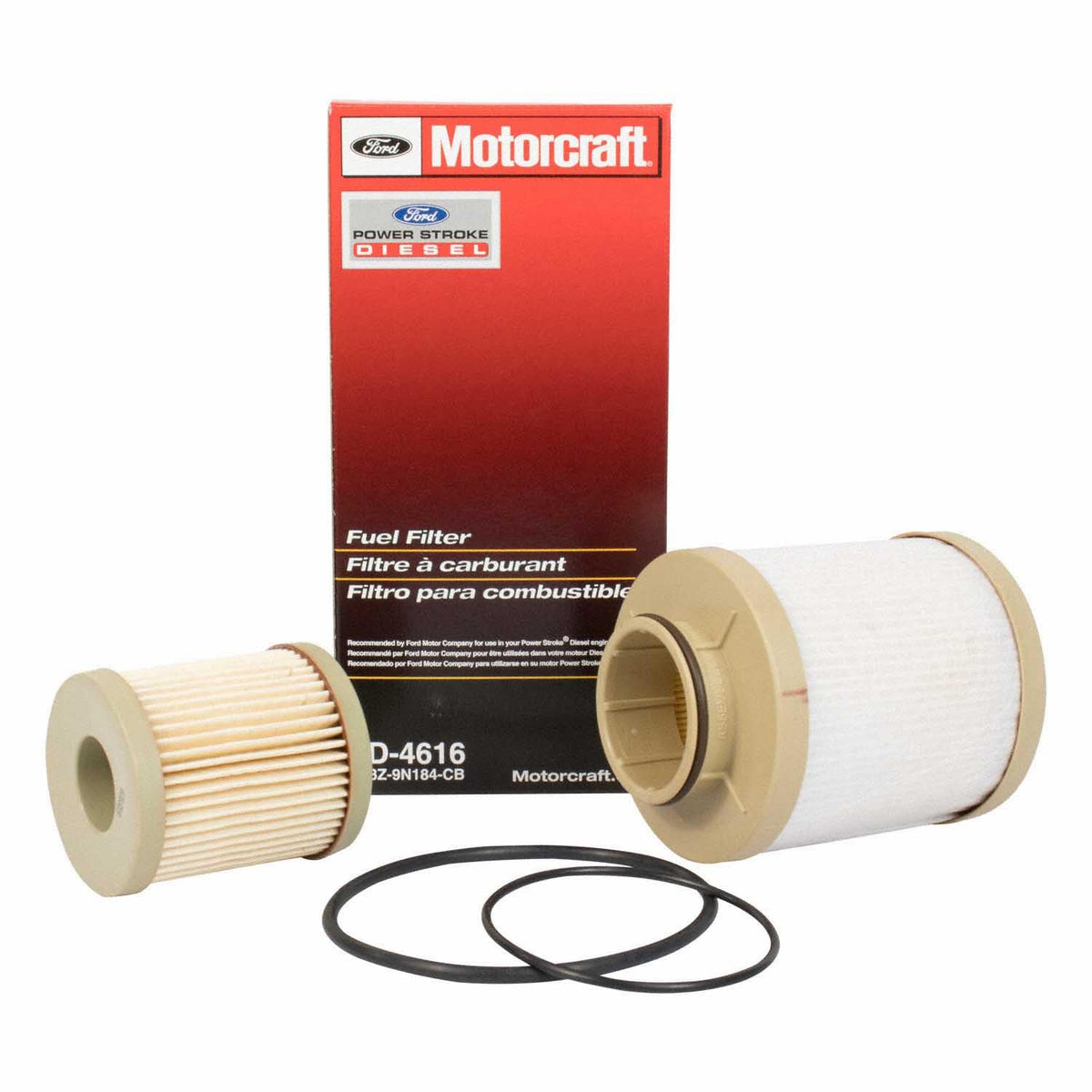 Ford FD-4616 oil-fuel filter front view for reliable engine protection.