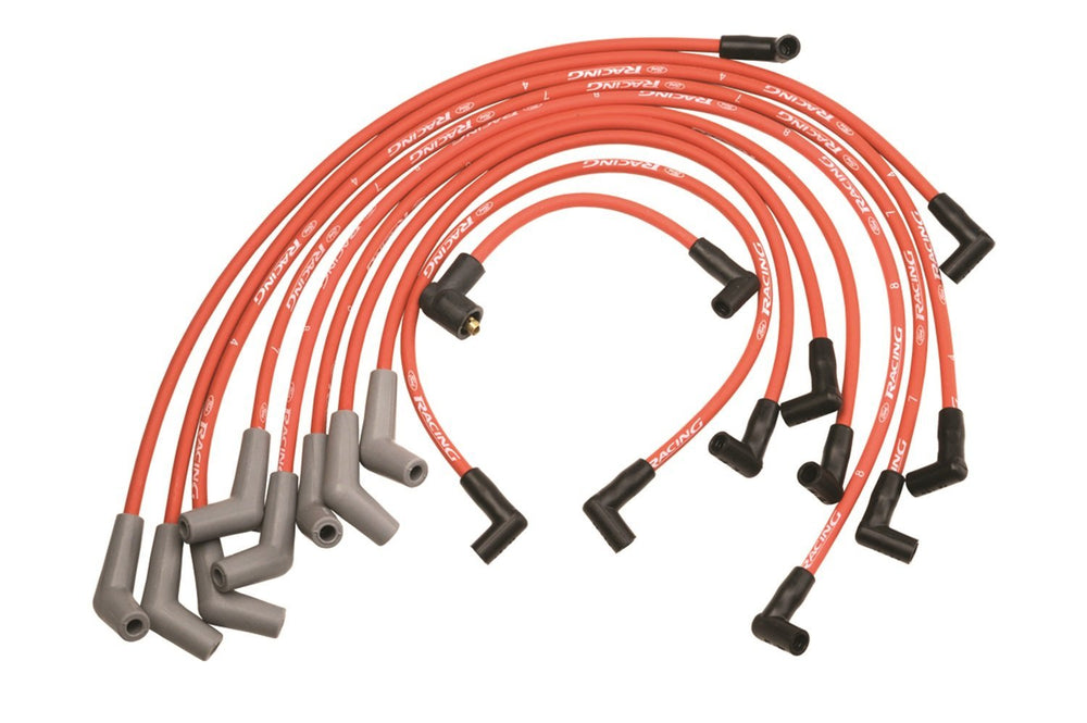 Ford ignition spark plug wires red for low resistance and reliable ignition