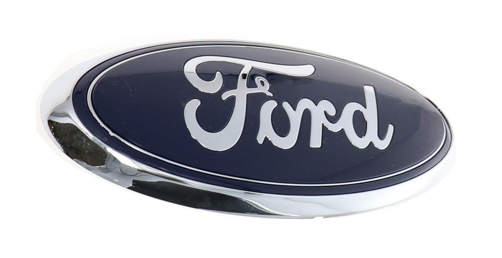 Ford CL3Z-9942528-B emblem closeup highlights genuine OEM quality.