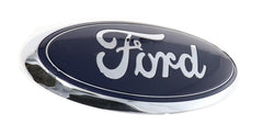 Ford CL3Z-9942528-B emblem closeup highlights genuine OEM quality.