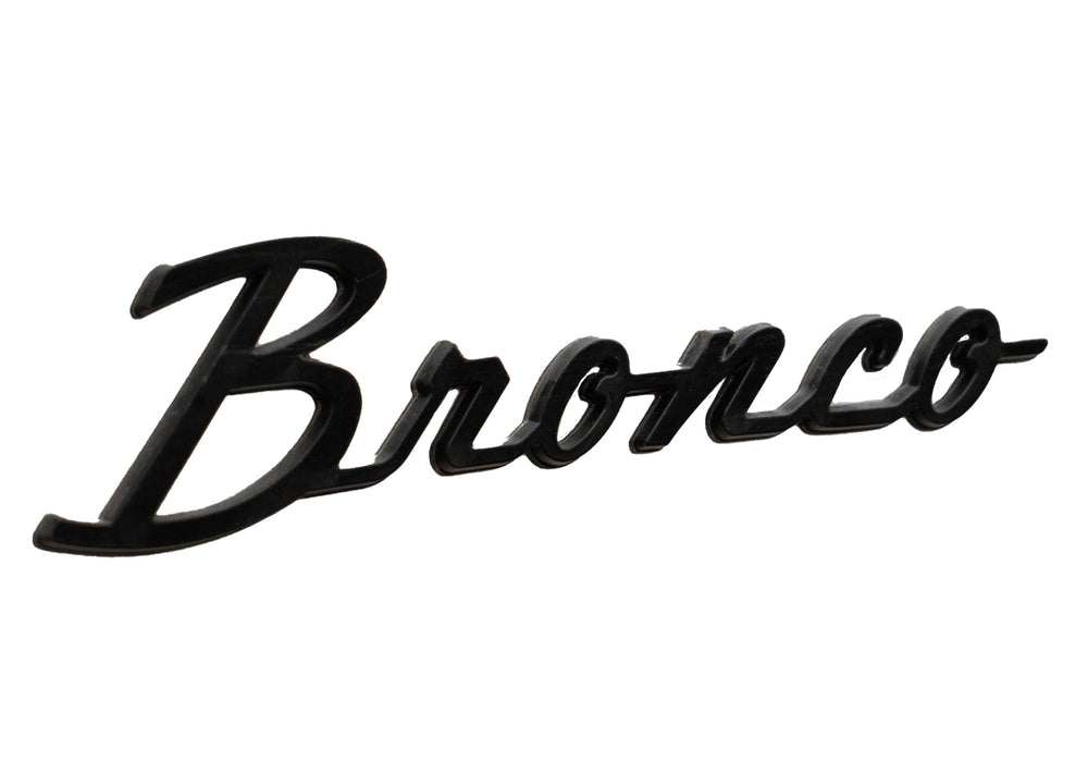 Ford Performance logo badge assembly highlighting performance heritage on Bronco.