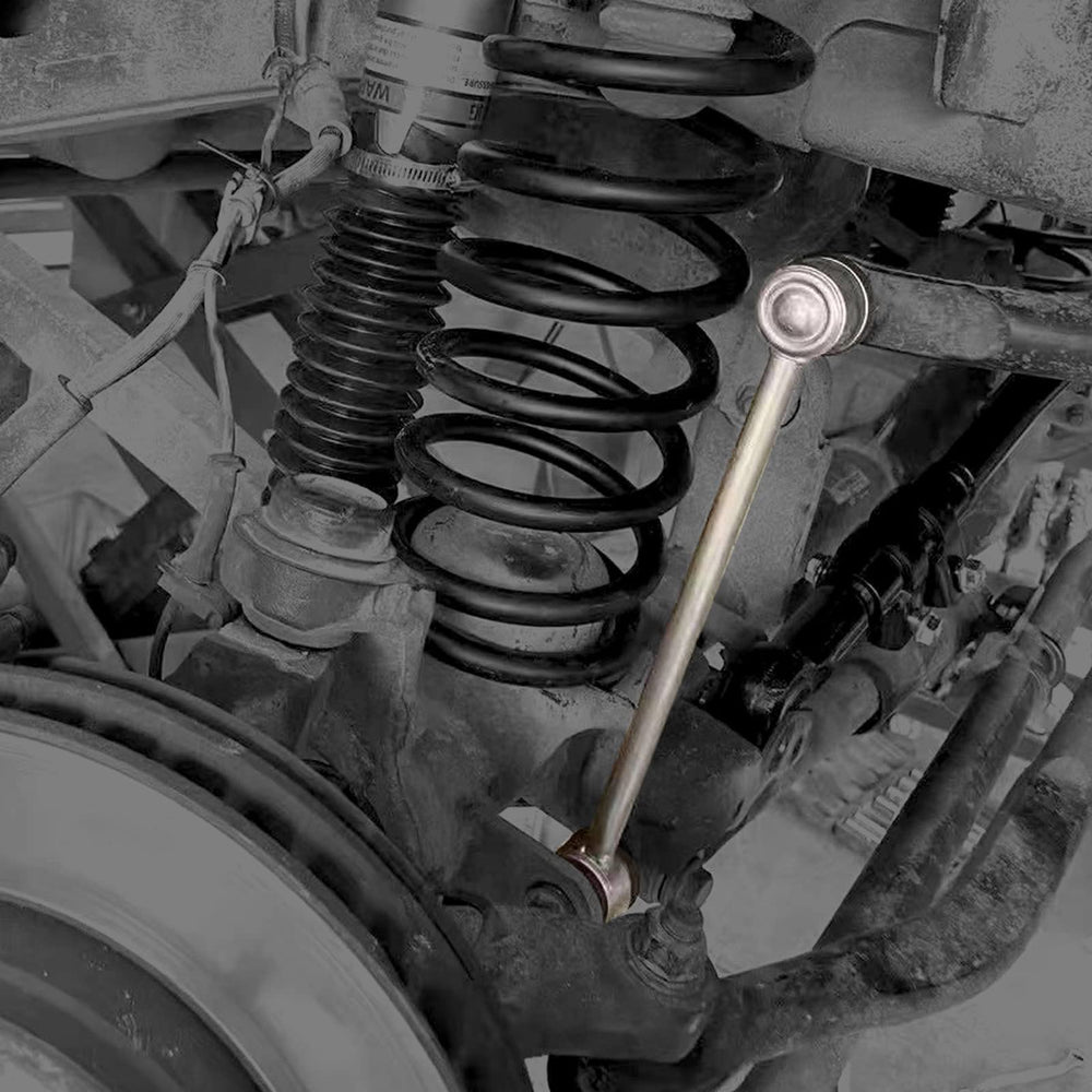 FORDECO jeep wrangler rear sway bar links with hardware for secure installation.