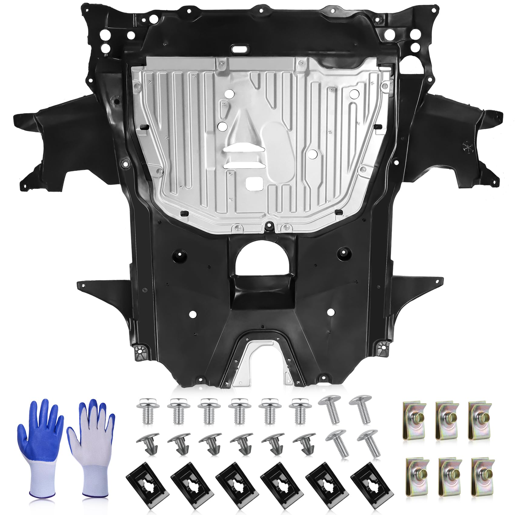 FOREBEN lower engine splash guard for Honda Civic protects undercarriage from road debris
