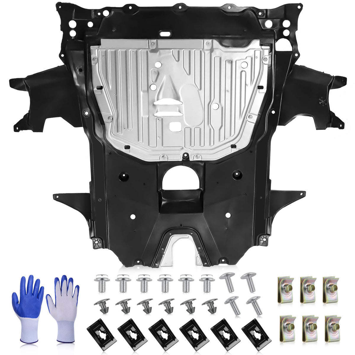 FOREBEN lower engine splash guard for Honda Civic protects undercarriage from road debris