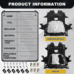 FOREBEN magnesium-aluminum alloy shield for lightweight, rust-resistant protection
