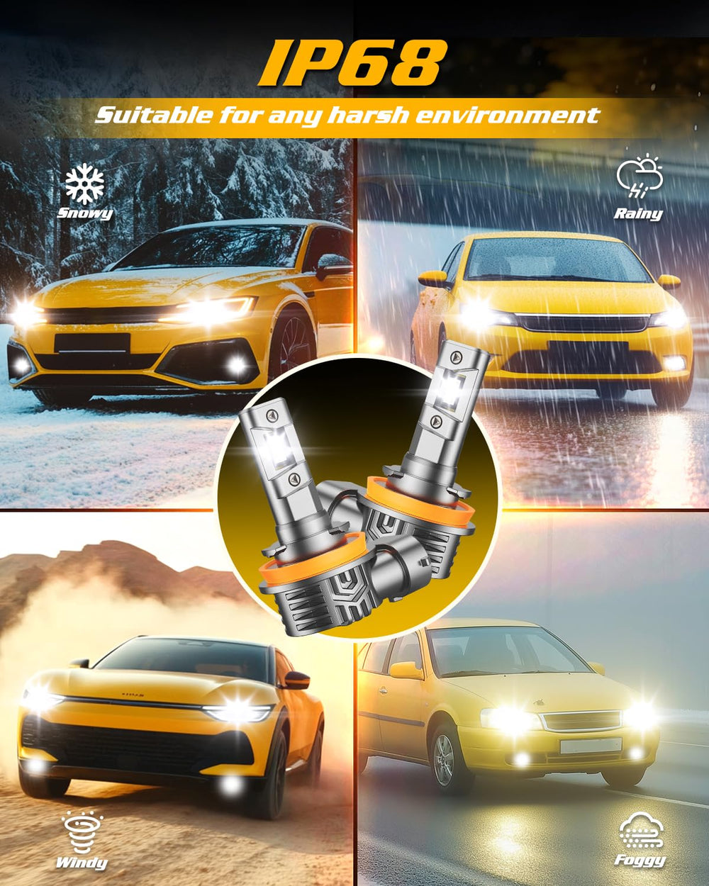 FORENNER wide beam coverage brightens curves and road edges.