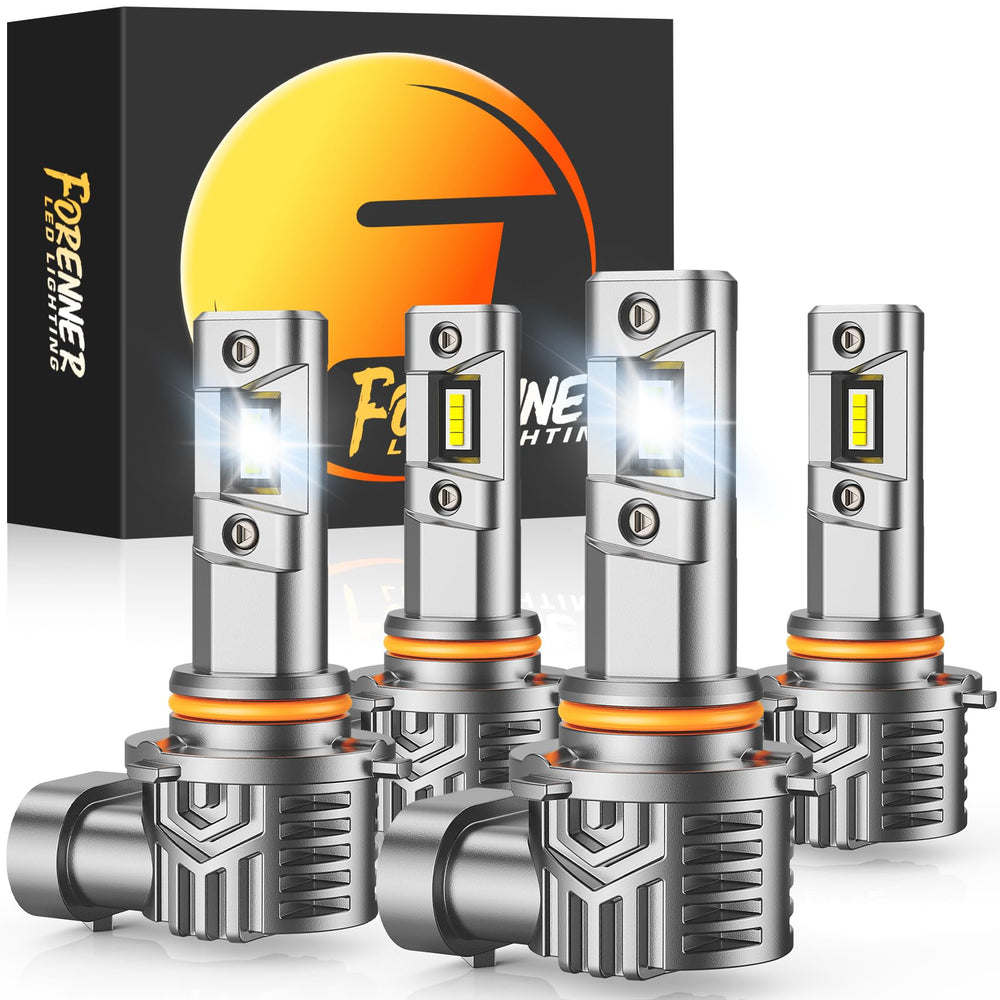 FORENNER 9005/9006 bulbs compact 1:1 fit for quick upgrades