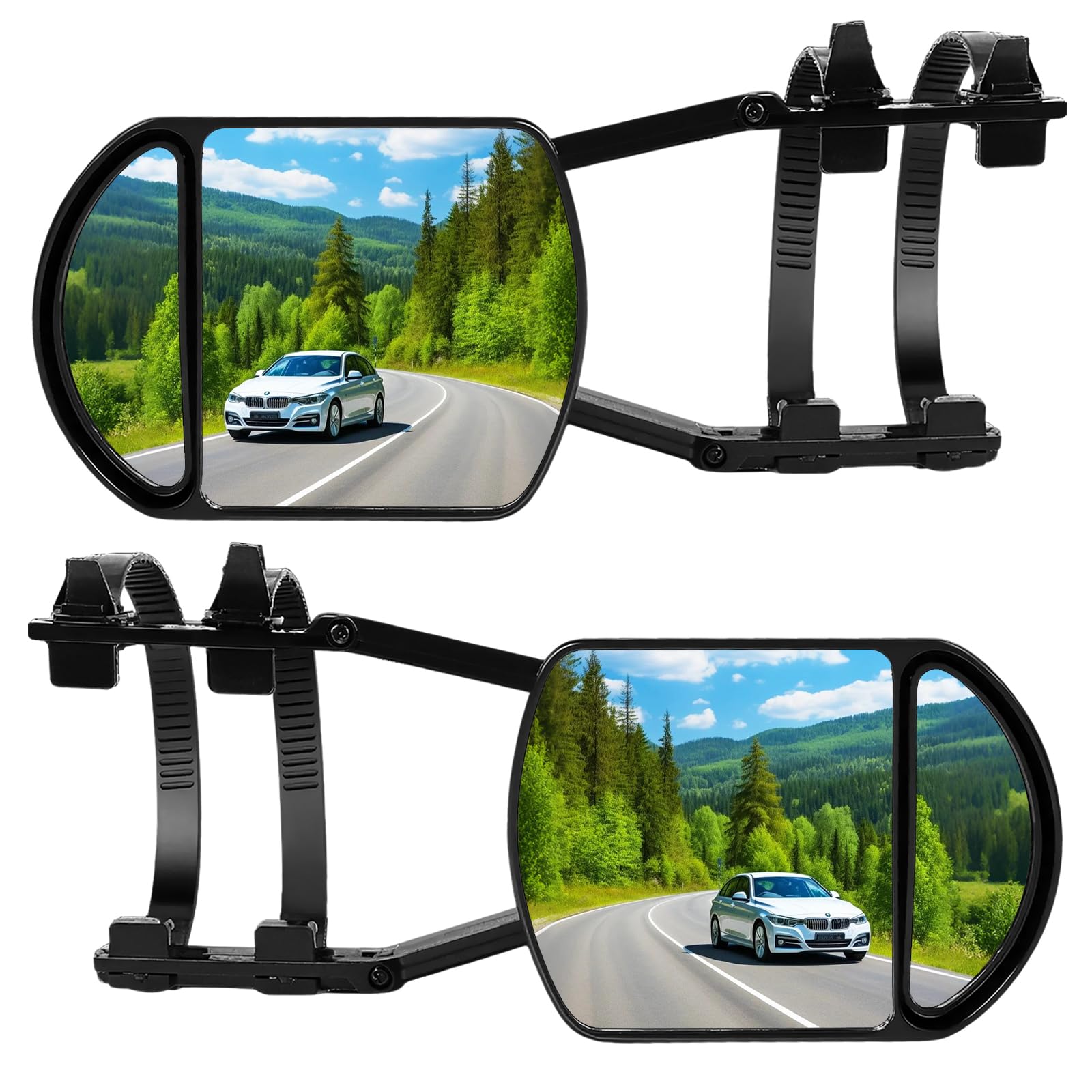 ForestSource extend tow mirror 360-degree rotate left for improved lane visibility