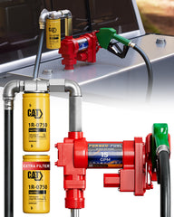 Forged-Fuel heavy-duty 12V pump on rugged site ready for heavy use.