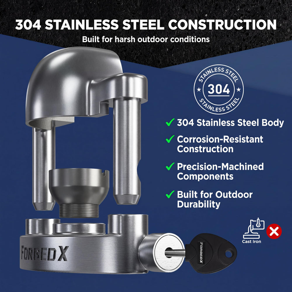 FORGEDX matte finish detail emphasizing durable security features
