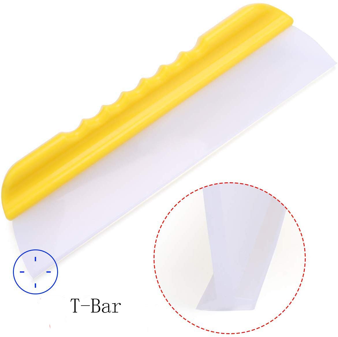 Forgrace yellow-handle squeegee soft silicone blade perfect for shower doors and mirrors