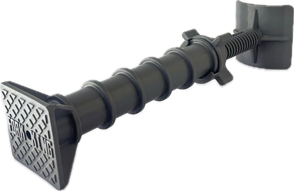 Fork-King transport safety prevents tyre twisting and strap loosening.