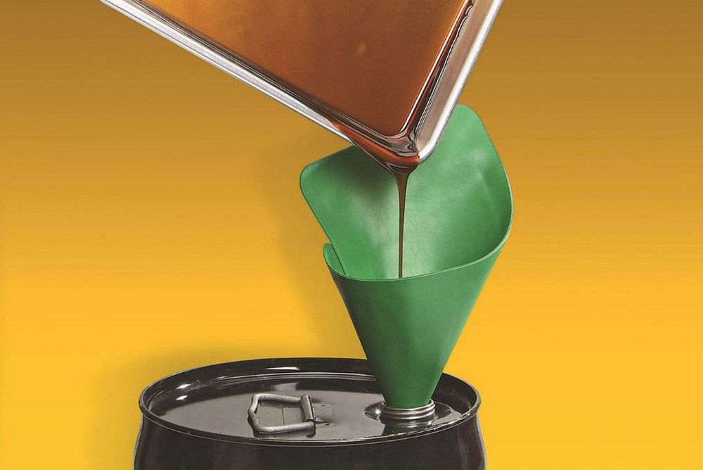 Formafunnel GP-102 custom shape enables precise, spill-free pouring.