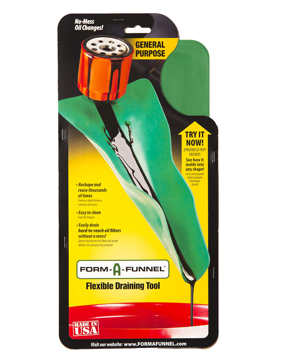 Formafunnel GP-102 in flat storage mode, easy to stash in a toolbox.