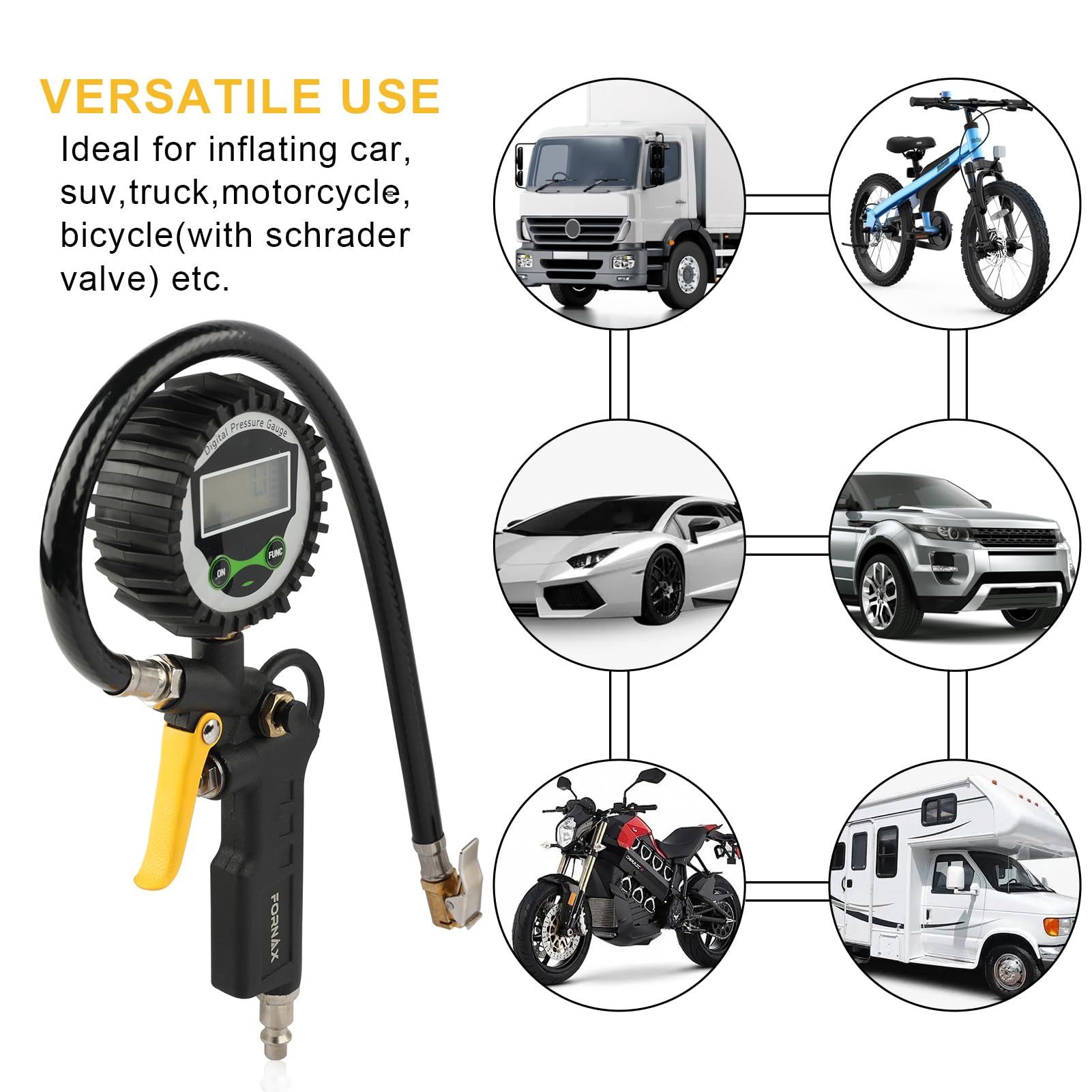 FORNAX compact design fits in a trunk or toolbox for on-the-go use.