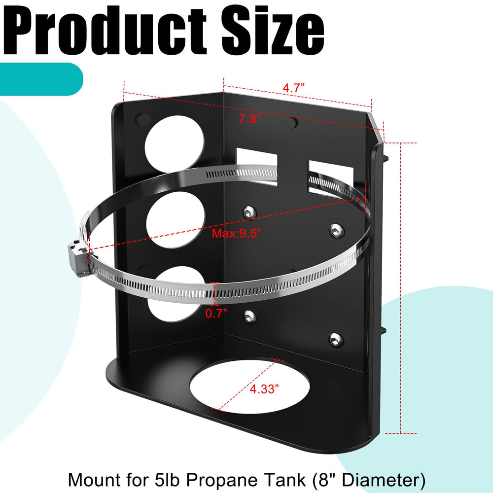 FOROIRON rubber bumpers protecting propane tank surface