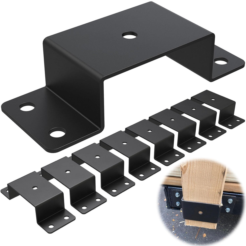 FOROIRON trailer stake pocket bracket secures 2x4 lumber for extra storage