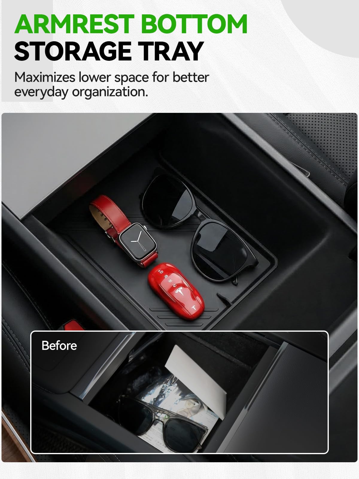 Foronetry hidden storage box adds discreet space for small items.
